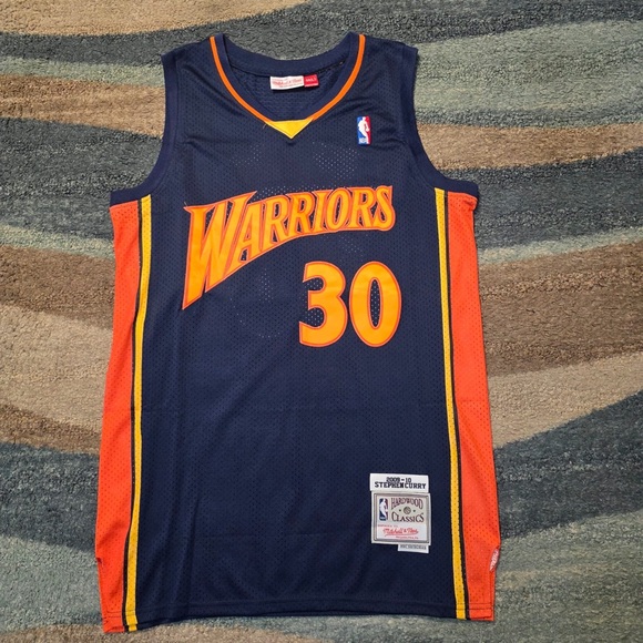 Mitchell & Ness Other - Men's Stephen Curry Navy Golden State Warriors 2009/10 Hardwood Classics Swingma